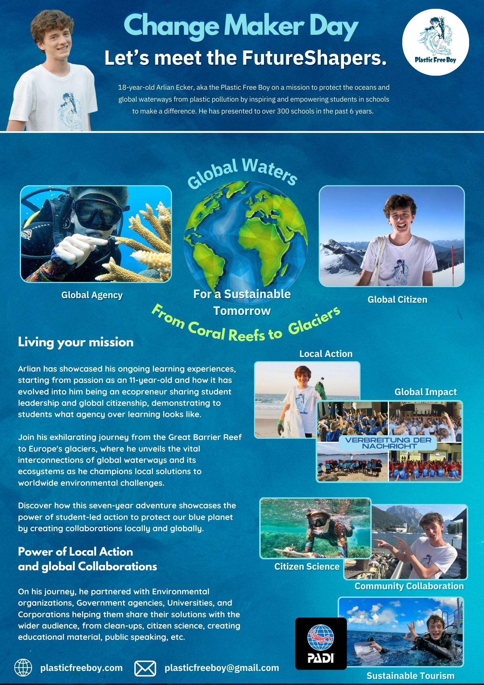 Flyer for World Water PFB presentation Austrian Schools